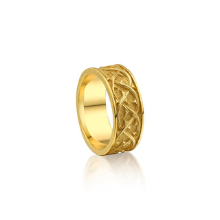 18K Gold Jesus of Nazareth Inri Men Wedding Band, 14K Solid Gold King of the Jews Custom Engraved Engagement Ring, Christian Groomsmen Gift