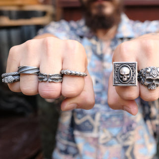 Ouroboros Dragon Handmade Sterling Silver Men Ring, Ouroboros Serpent Mythology Ring, Dragon Silver Men Jewelry, Silver Unique Ring For Men