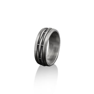 Stylish Handmade Sterling Silver Men Band Ring, Elegant Men Wedding Ring, Fashionable Men Wedding Band, Engagement Ring, Anniversary Ring