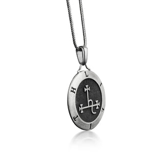 Sigil of lilith pendant necklace in sterling silver, Jewish mythology necklace for mom, Feminine necklace for girlfriend