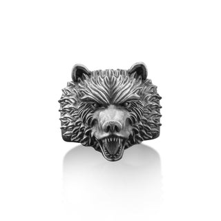 Handmade Scandinavian Bear Ring's, Animal Men Ring, Wild Bear Rings, Scandinavian Rings, Viking Men Jewelry, Ring For Men's, Jewelry For Men