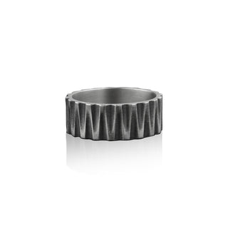 Elegant Band Tungsten Ring for Men in Sterling Silver, Men Wedding Jewelry, Engagement Band, Wedding Ring, Anniversary Ring, Best Man Gift