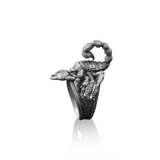 3D Scorpion 925 Silver Animal Ring, Sterling Silver Scorpio Zodiac Ring, Astrology Ring, Scorpion Jewelry, Best Friend Ring, Memorial Gift