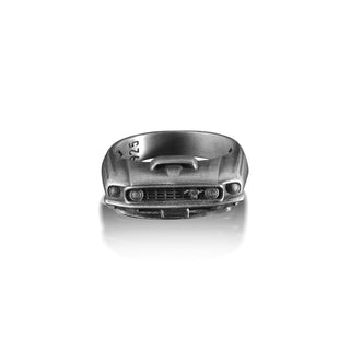 Ford Signet Ring For Mens, Sterling Silver Ring, Ford Mustang Boss 1969 Ring, Car Lovers Ring, Bikers Ring, Muscle Car Ring, Ford Fans Gift