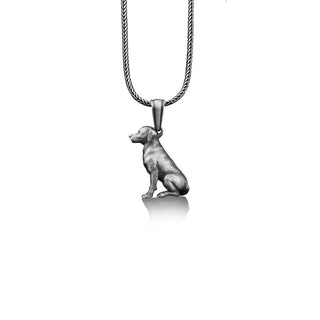 Dog sterling silver necklace for men, Friendship necklace for dog lover, Best friend necklace dog owner, Cool necklace