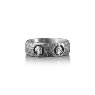 Greek Sculpture Inspired Sterling Silver Ring for Men, Ancient Greek Art Jewelry, Mythology Ring, History Lover Gift, Traditional Men Ring