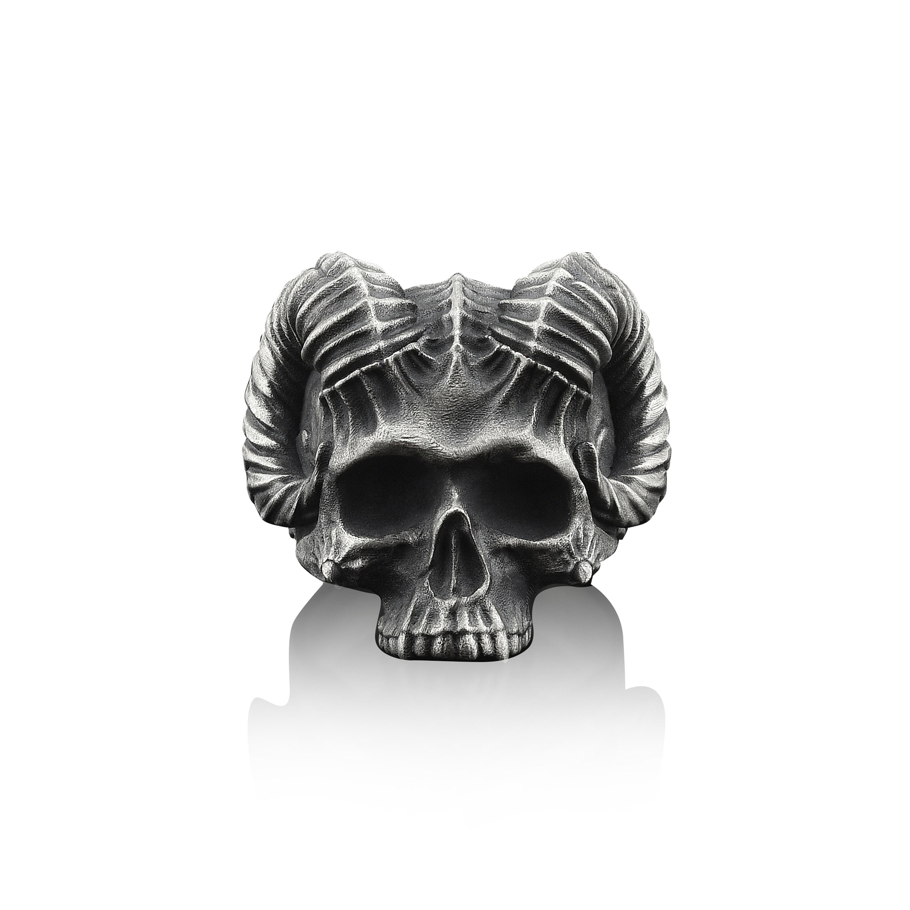 Skull Handmade Sterling Silver Men Biker Ring, top Skull Gothic Ring, Skull Punk Ring, Skull Silver Men Jewelry, Ring for Men