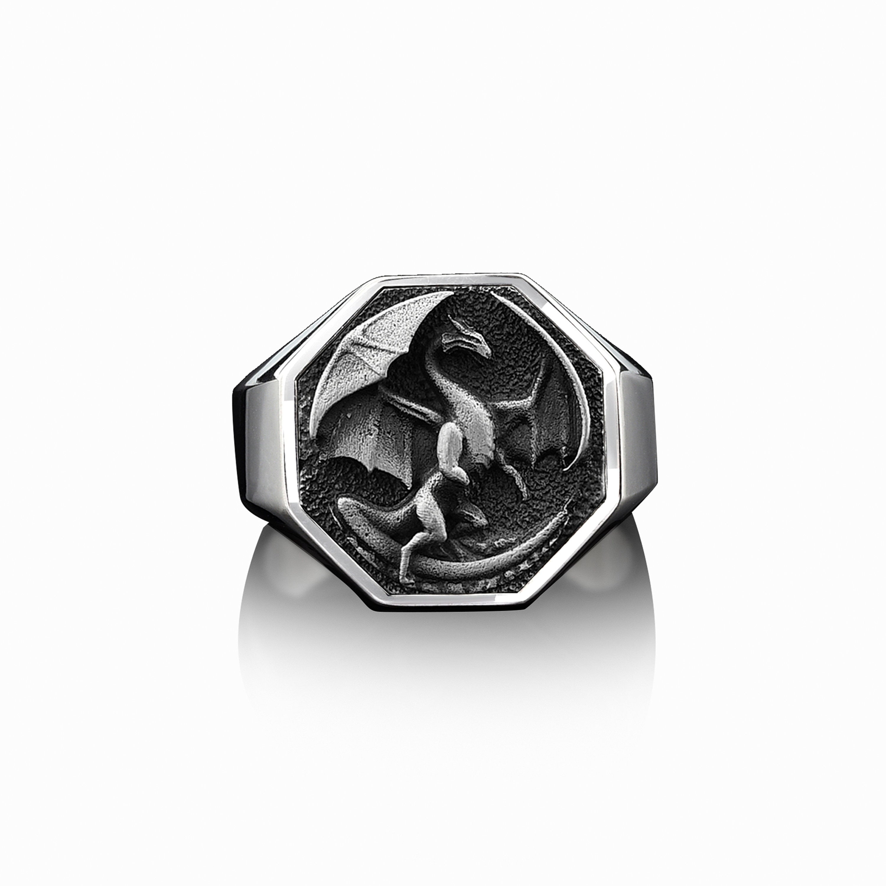 Dragon on sale signet ring