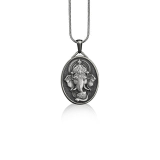 Namaste elephant pendant necklace in silver, Personalized spiritual necklace for mama, Customizable healing necklace