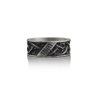 Inri King of the Jews Handmade Sterling Silver Men Band Ring, Silver Inri Wedding Ring, Inri Men Wedding Band, Statement Ring, Ornament Ring