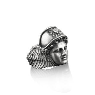 Hermes Herald of Greek Gods Ring, Ancient Greek Mythology Ring For Best Friend, Scriptural Ring For Husband, Goddess Ring For Boyfriend