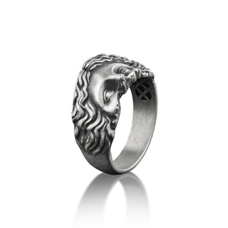 Aphrodite Eyes One Of A Kind Ring, Goddess Venus Ring in Roman Mythology, Ancient Greek Ring in Sterling Silver, Fantasy Ring For Men