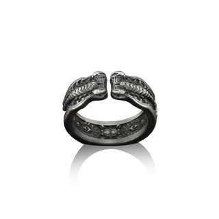Scorpion Handmade Sterling Silver Men Adjustable Ring, Scorpio Zodiac Sign Biker Ring, Scorpio Astrology Adjustable Jewelry, Ring for men