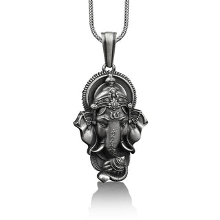 Namaste Elephant Spiritual Necklace, 925 Sterling Silver Healing Necklace, Animal Necklace, Good Luck Charm, Family Necklace, Memorial Gift