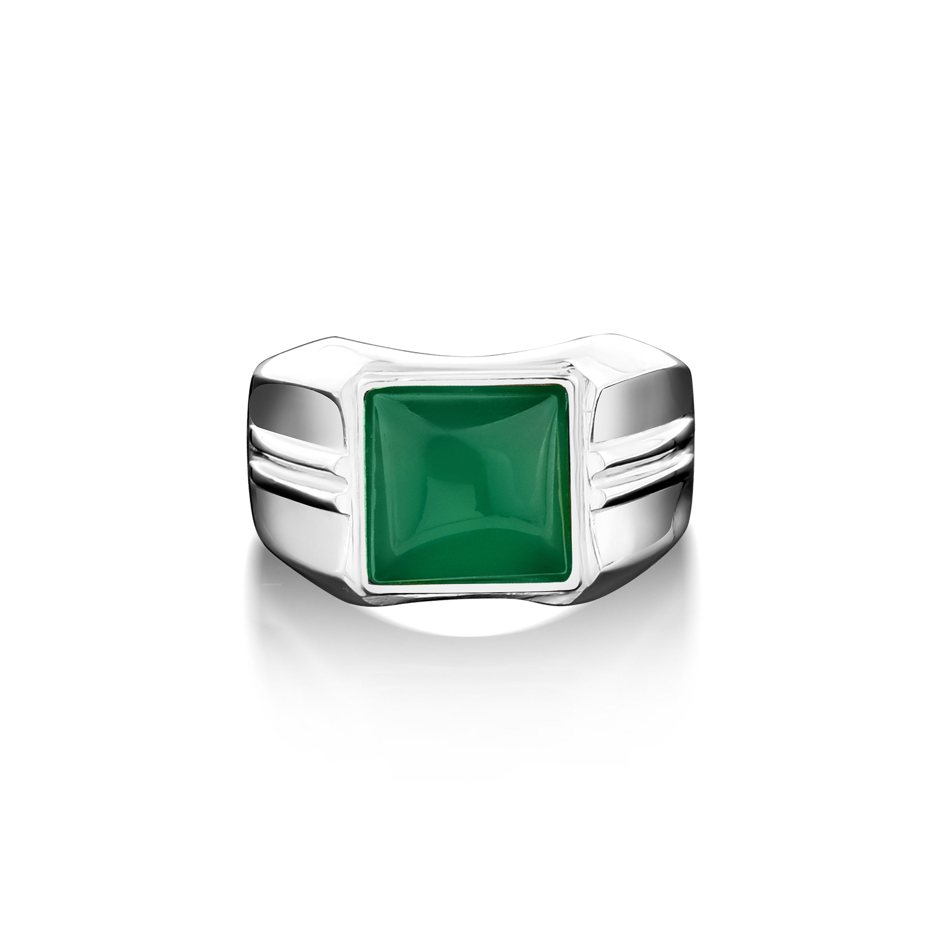 Big green hot sale stone ring