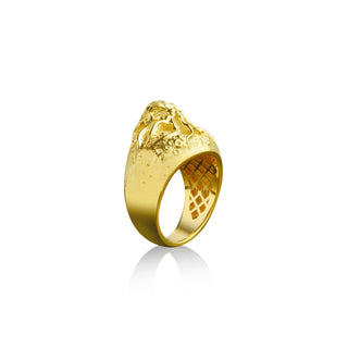 14k gold octopus ring for men, Ocean ınspired ring for boyfriend, 18k gold mens kraken ring for husband, Cool mens rings