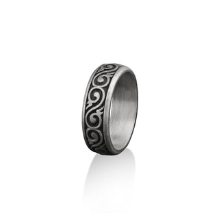 Exclusive Handmade Sterling Silver Men Band Ring, Stylish Men Wedding Ring, Fashionable Men Wedding Band, Engagement Ring, Anniversary Ring
