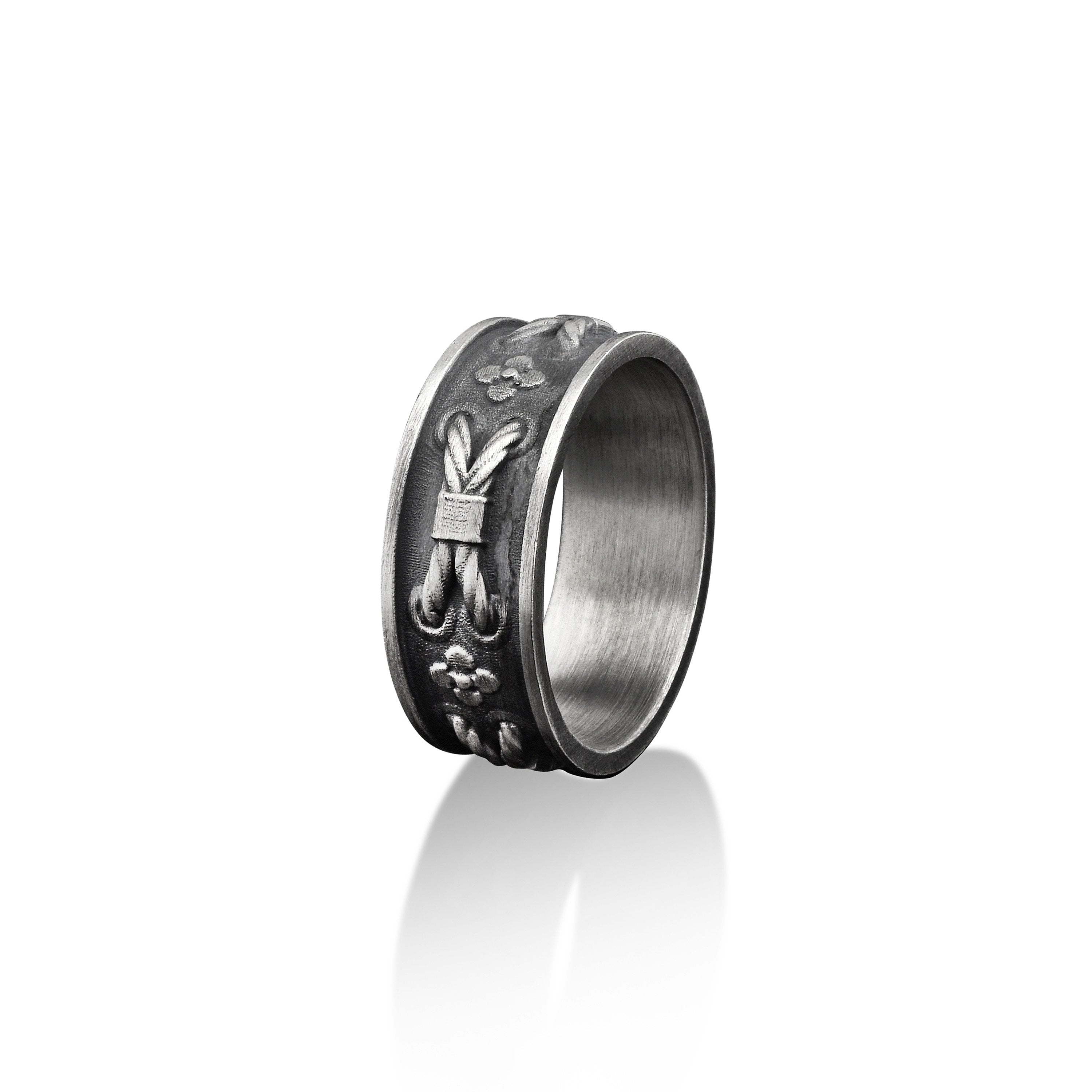 Biker sales wedding rings