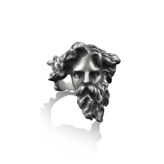 Greek God Poseidon Ring for Men in Sterling Silver, Greek Mythology Rings, Friendship Ring, Minimalist Ring, Ancient Greece, Memorial Gift