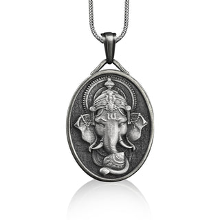 Namaste elephant pendant necklace in silver, Personalized spiritual necklace for mama, Customizable healing necklace