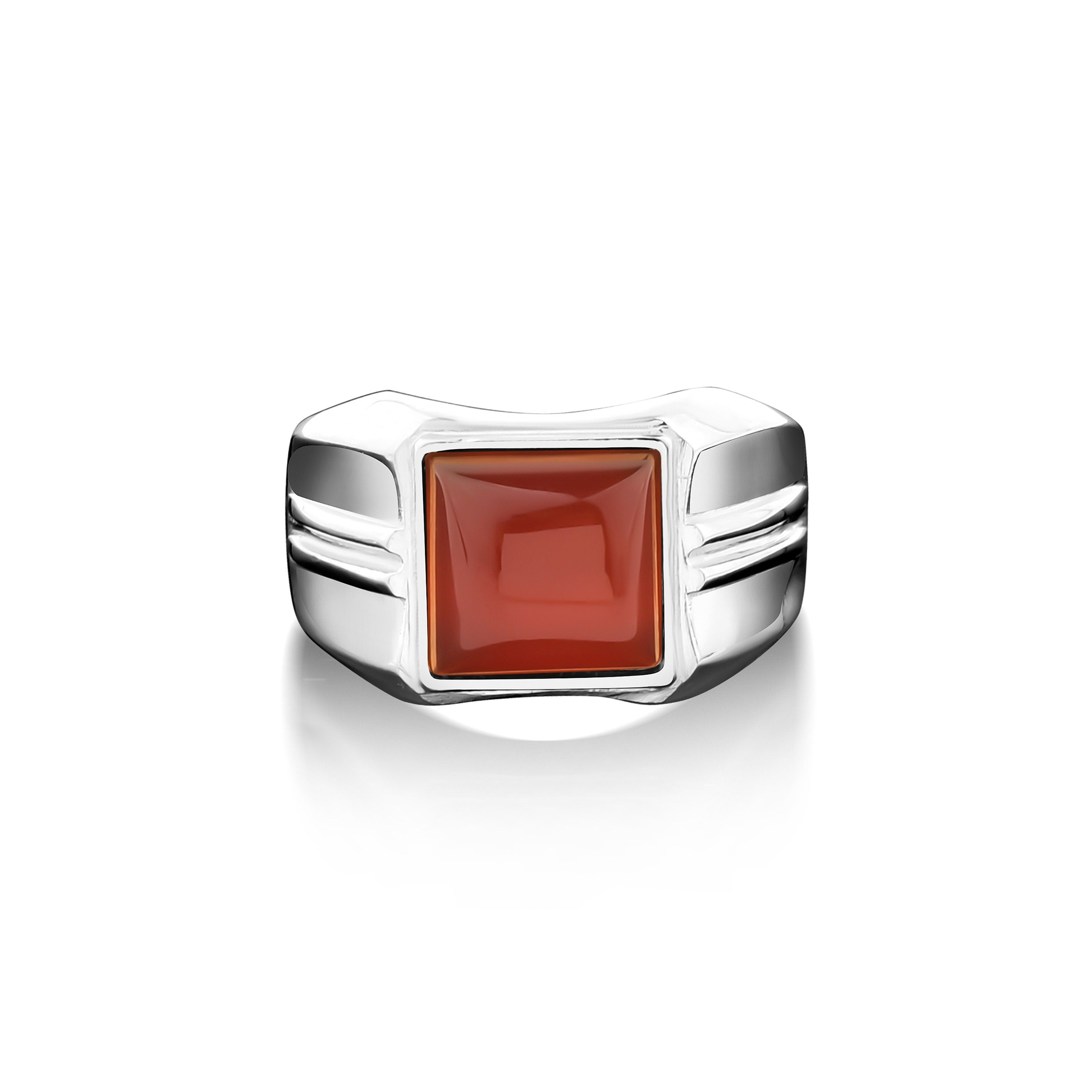 Red agate selling statement Ring