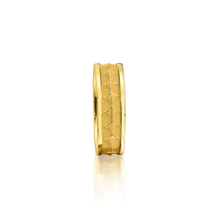 14K Solid Gold Handmade Dragons Back Bone Wedding Band Ring, Mythological Dragon Gold Ring, Back Bone Motifs Engraved Solid Gold Men Ring